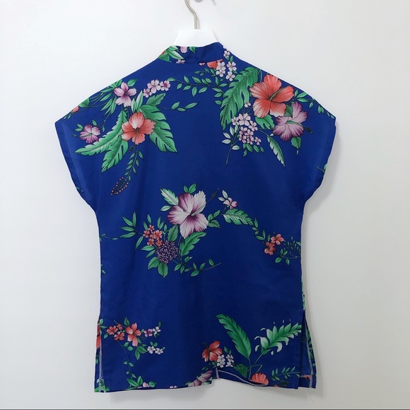 SOLD Lauhala Vintage Hawaiian Button Down Shirt Blouse - Picture 2 of 8